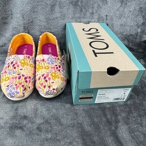 New Toms Women's Alpargata Parfait Pink Repreve Flower Fields Floral Slip On 6